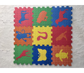  Puzzle mat hayvanlar 33x33 13 mm