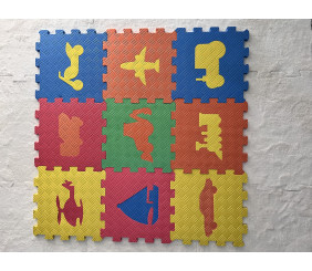  puzzle mat taşıtlar 33x33 13 mm 