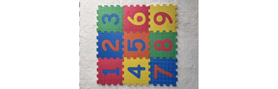 Puzzle mat rakamlar 33x33 13 mm Eva 
